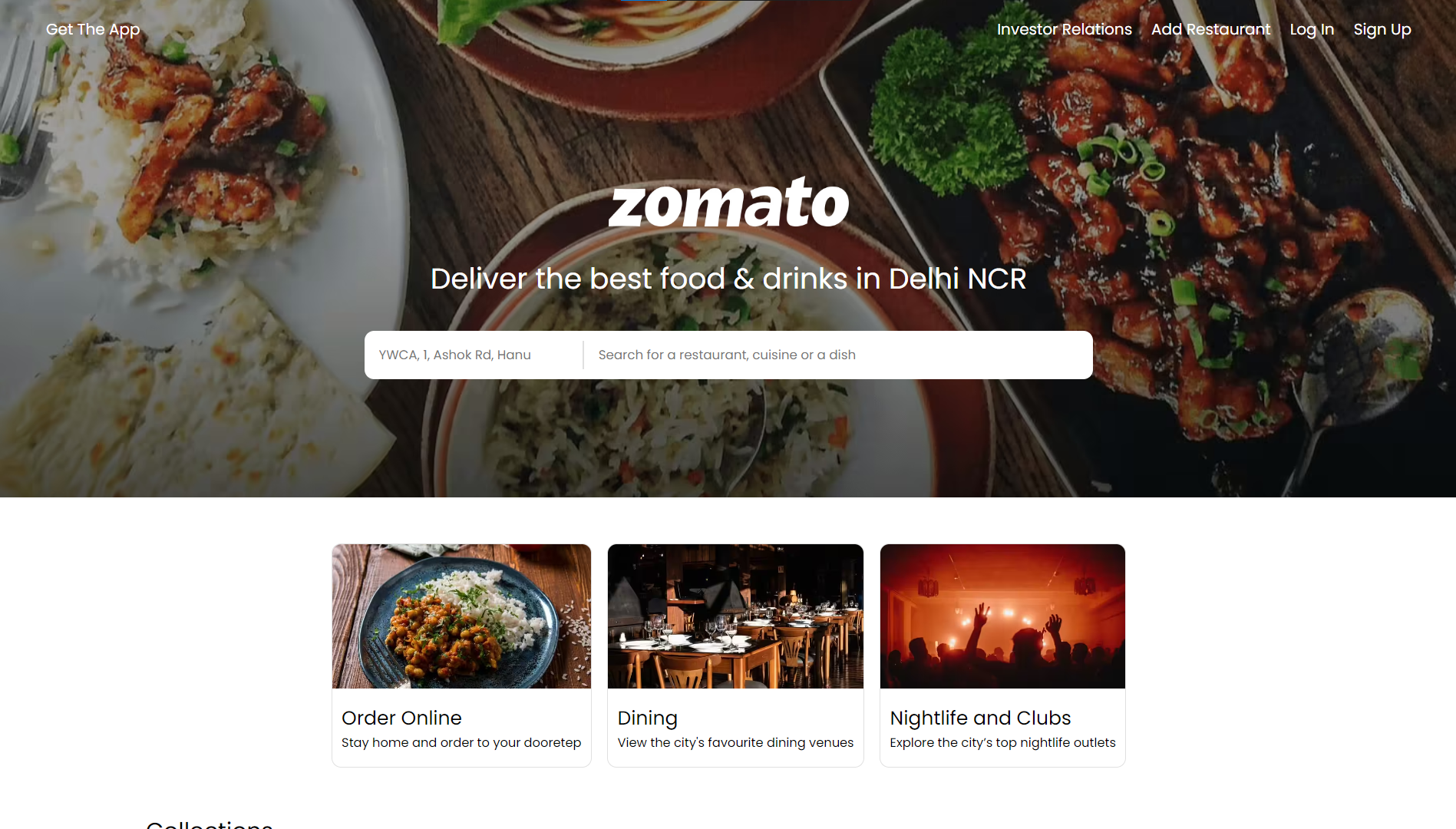 Imagem do projeto Zomato